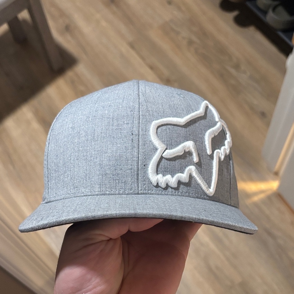 Fox Gray Cap with Embroidered Logo